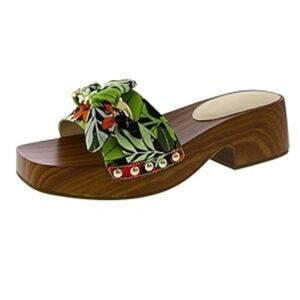 Jessica Simpson Floral Print Slip on Sandals(Size 6M)